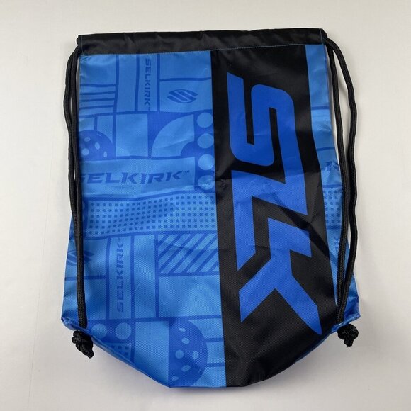 SELKIRK Pickleball Drawstring Cord Bag Sack Backpack Blue 18”x13” - Picture 1 of 5